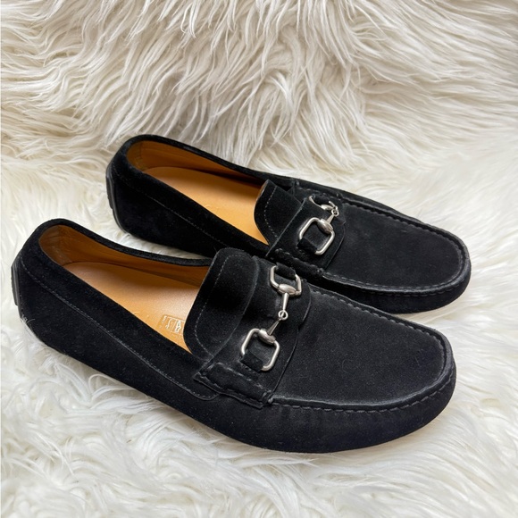Gucci Horse Bit Men's size UK 5.5 Black Suede Loafers - Picture 8 of 9